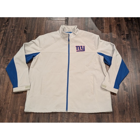 G-III Other - GIII NFL New‎ York Giants Gray Jacket Mens 2XL Football Full Zip Fleece Lined